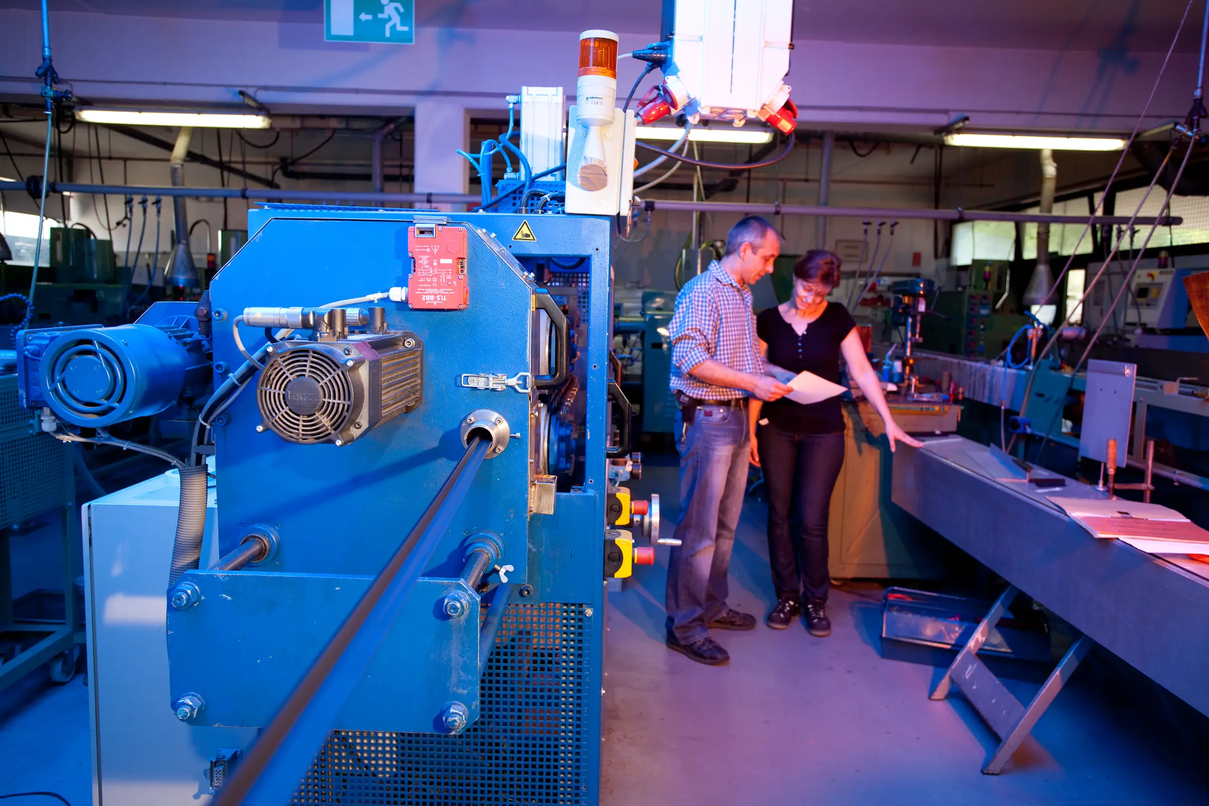 Extrusionslinie in der Profilproduktion